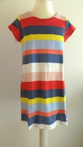 Ahoi! Mini Shirt-Kleid Tunika Joules Kleid 122/128 7-8 Jahre Ringel bunt - Bild 1 von 6