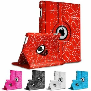 for iPad 5th 6th 9.7 A1822 A1823 A1893 A1954 DIAMOND spark 360 Rotate case cover - Picture 1 of 12