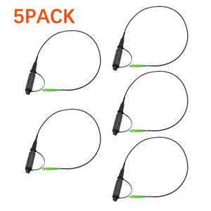 PACK 5 Connecteur Optique Durci Mâle vers SC/APC Test Jumper Monomode 2 Pieds - Photo 1/4
