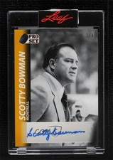2020-21 Leaf Pro Set Memories 1992-93 Design Yellow /5 Scotty Bowman Auto HOF