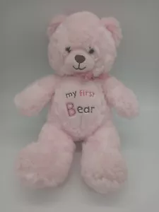 Okie Dokie My First Bear Pink Plush Stuffed Animal Baby Toy Lovey - Picture 1 of 3