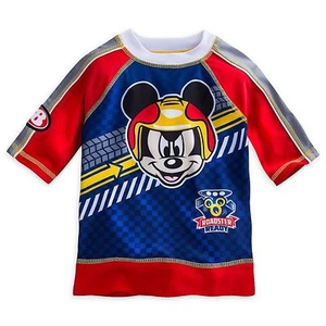 Disney Store Mickey Mouse Rash Guard Swim Shirt Boy Size 4 - Picture 1 of 1