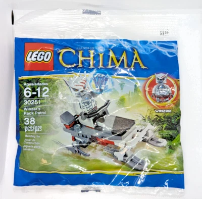 New LEGO Sealed POLYBAG 30251 Chima Winzar Pack Patrol (loc009) - Image 1 of 4