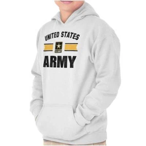 United States Army Star Logo Yellow Ribbon Youth Hooded Sweatshirt Boy or Girl - Picture 1 of 8
