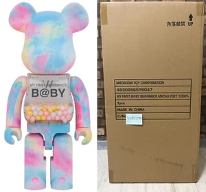 Medicom Toy My First BE@RBRICK B@BY Macau 1000% 2021 Bearbrick Authentic - Picture 1 of 5