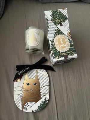 Mini vela Diptyque Holiday XMAS 2025 Sapin 35 g + etiqueta bolsa gato ¡Edición limitada! Foto 1 de 4