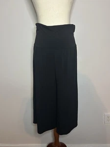 GESSICA IEZZI Caprihose schwarz High Waist weites Bein - Bild 1 von 4