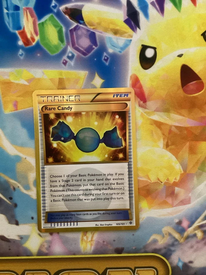 Pokemon Juego de Cartas Coleccionables Raro Caramelo 105/101 Plasma Blast Holo Foto 1 de 2