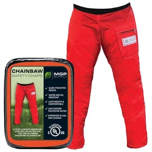 Chainsaw Safety Chaps- Heavy Duty Chainsaw Chaps for Men and Women | Orange A... - Picture 1 of 7