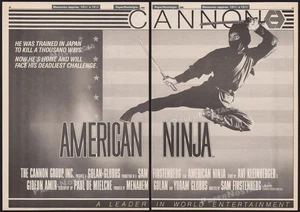 AMERICAN NINJA - Original 1985 Trade AD promo / poster_ Tadashi Yamashita - Picture 1 of 3