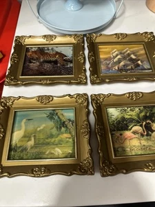 Vintage Bilder Set 6 verschiedene Tierszenen - Bild 1 von 8