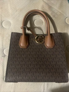 Michael Kors Umhängetasche braun & Eichel SIG beschichtet Canvas ohne Riemen - Bild 1 von 7
