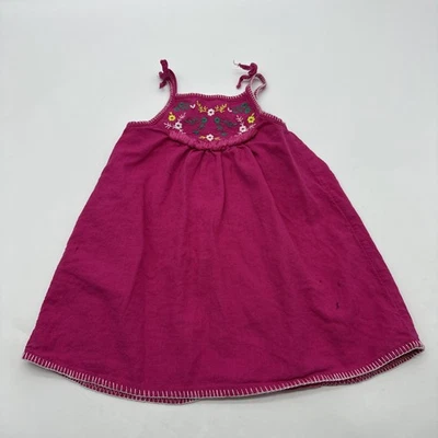 Vestido Okie Dokie Niño Niñas Talla 4T Rosa Gráfico Floral Bordado. #35855 Foto 1 de 4
