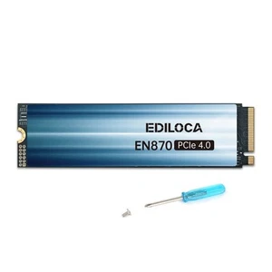 NEW Ediloca EN870 4TB PCIe Gen4 NVMe M.2 SSD 7450MB/s, 3D TLC, 2800TBW, PS5/PC - Afbeelding 1 van 2