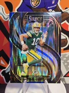 2024 Select Jordan Love Black & Blue Shock Prizm Insert #172, Green Bay Packers  - Bild 1 von 2