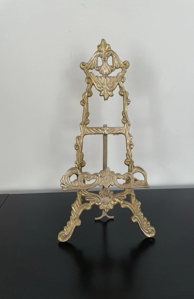 Artliving 2-Pack 10" Iron Plate Stands - Gold Metal Easel Display For Photos, Books, Plates & Art | Foldable Adjustable Stand - View #10