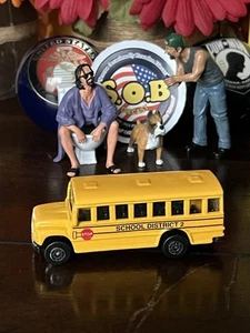 Maisto School Bus District 2 Yellow Diecast USED EX Condition - Picture 1 of 10