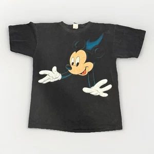 Vintage Mickey Mouse Unlimited Double Sided Big Print T-Shirt Gr. L 90s Shadow - Bild 1 von 6