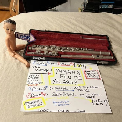 Flauta Yamaha YFL-285s agujero abierto con estuche - instrumento de banda musical sin precio base Foto 1 de 4