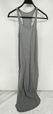 Vestido para mujer Lululemon gris refrescante maxi hiper rayas sin mangas abertura lateral 6 Foto 1 de 4