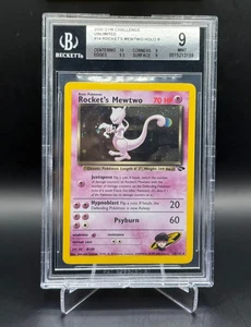 Pokemon Rocket's Mewtwo 14/132 BGS 9 Gym Challenge Beckett 9 Strong MINT - Bild 1 von 9