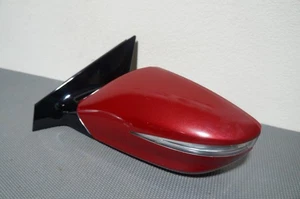 2014-2017 HYUNDAI AZERA OEM LEFT HAND DRIVER SIDE MIRROR POWER RED BLIND SPOT - Picture 1 of 8