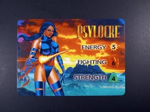 Marvel Overpower Psylocke Hero Card Original 3 Stats Rare - Picture 1 of 4