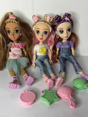 LOT 3 B-Kind Brianna Daisy Ivy Fashion Doll 12" Eco RECYCLED Plastic Articulated - Image 1 of 4