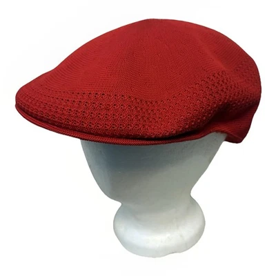 Gorra Kangol Newsboy Tropic 504 Ventair Roja Estimada Talla M 7 1/8 Sin Etiquetas LEER VER Foto 1 de 4