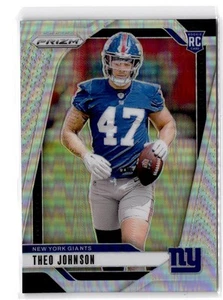 2024 Panini Prizm Theo Johnson RC #390 Silver New York Giants - Picture 1 of 2