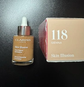 Clarins Skin Illusion natürliche feuchtigkeitsspendende Foundation LSF 15 in 118 Sienna - Bild 1 von 5