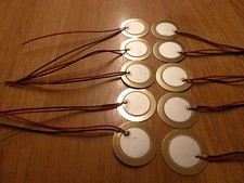 10  27mm Piezo  Elements Sounder Sensor Trigger Drum Disc