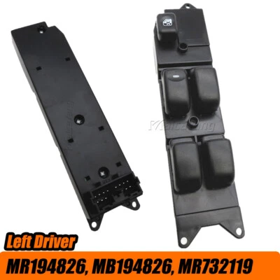 Driver Left For Mitsubishi Lancer 2000-2008 2009 2010 2011 Power Window Switch - Image 1 of 4
