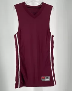 Nike Jersey Mens XS 509144-670 Maroon Basketball Athletic Sleeveless V-Neck NWOT - Picture 1 of 4