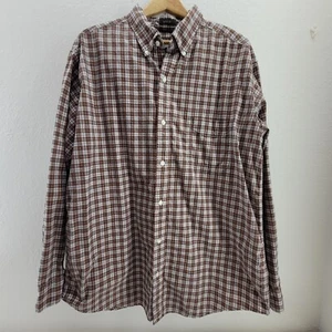 VTG St. John's Bay Shirt Mens XLT Tall Multicolor Plaid Super Soft 100% Cotton - Picture 1 of 15