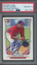 2014 Bowman #TP37 Rafael Devers Autograph RC Rookie Gem Mint PSA DNA 10 Auto