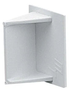 PVCu Mini Trunking End Cap, 50x25mm - TEC5WH - Picture 1 of 1