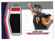2020 Topps Update Gerrit Cole 2015 All Star Game 10/25 jumbo patch card Pirates