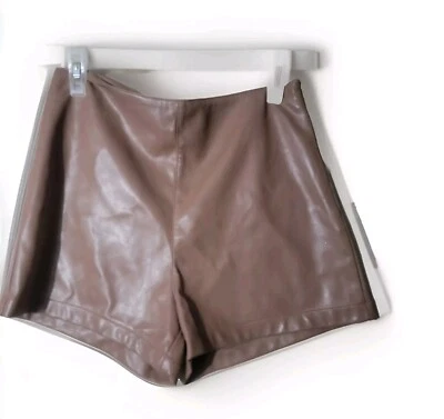 Judith марта искусственной кожи шорты женщин маленький желтовато-коричневый коричневый мягкая подкладка сексуальный шик - Изображение 1 из 4