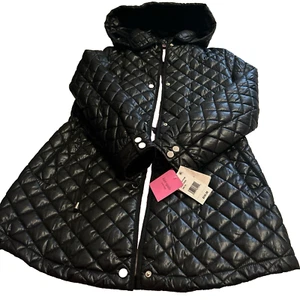 Kate Spade Puffer Black With Pink Lining Jacket - XS - Picture 1 of 6