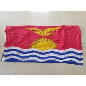 KIRIBATI Vintage Country Out Door Flag | From Ship Salvage (7225) - Picture 1 of 1