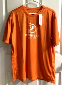Camisa para hombre MERRELL BAREFOOT XL naranja Opti-Wick 20+ UPF NUEVA CON ETIQUETA - Imagen 1 de 15