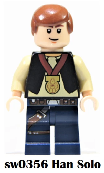 Genuine LEGO Star Wars: Ep. 4/5/6 HAN SOLO (Celebration) sw0356 Minifig **USED** - Image 1 of 1