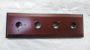 rectangular wood 4 hole mounting block,switch or power point,pre drilled,cedar - Bild 1 von 4