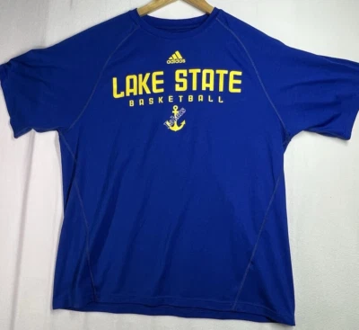 Adidas Climalite Ultimate Tee T-Shirt Men's Size M Blue Short Sleeve Crew Neck - Image 1 of 4