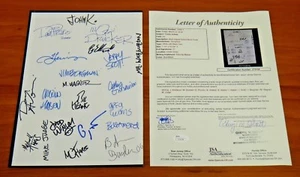 Rare 21 Comic Artist Signatures M. Judge Mort Drucker D. Piccolo Full JSA Letter - Picture 1 of 4