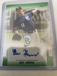 #4/10 (ONLY 10) 2017 LEAF PERFECT GAME NIKE AUTO AUTOGRAPH BEN HARRIS RC