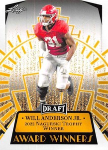 2023 Leaf Draft Football Trading Cards (Base or Autographs) Pick From List 1-H