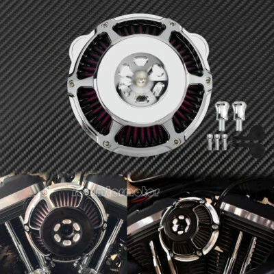 Chrome First Stage Air Cleaner Air Filter Fit For Harley Sportster 2004-2018 19 - Image 1 of 4