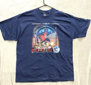 Pro Player Vintage Shirt NHL 50th All Star Game T-Shirt NWT Blue XXL NEW Y2K - Picture 1 of 7